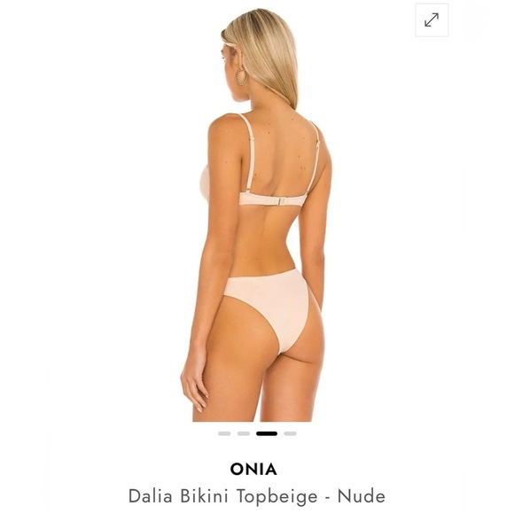NWT Onia Dalia Bikini Top in Nude - Picture 3 of 6